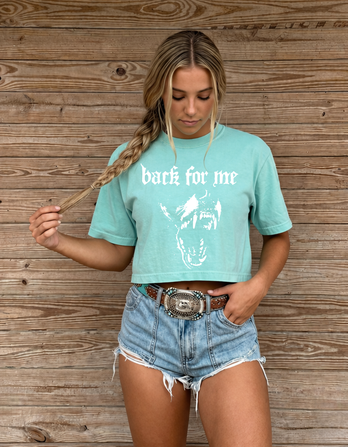 Bark For me Cropped Graphic Tee