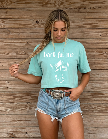 Bark For me Cropped Graphic Tee