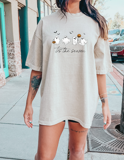 Ghosts Tis the Season graphic tshirt