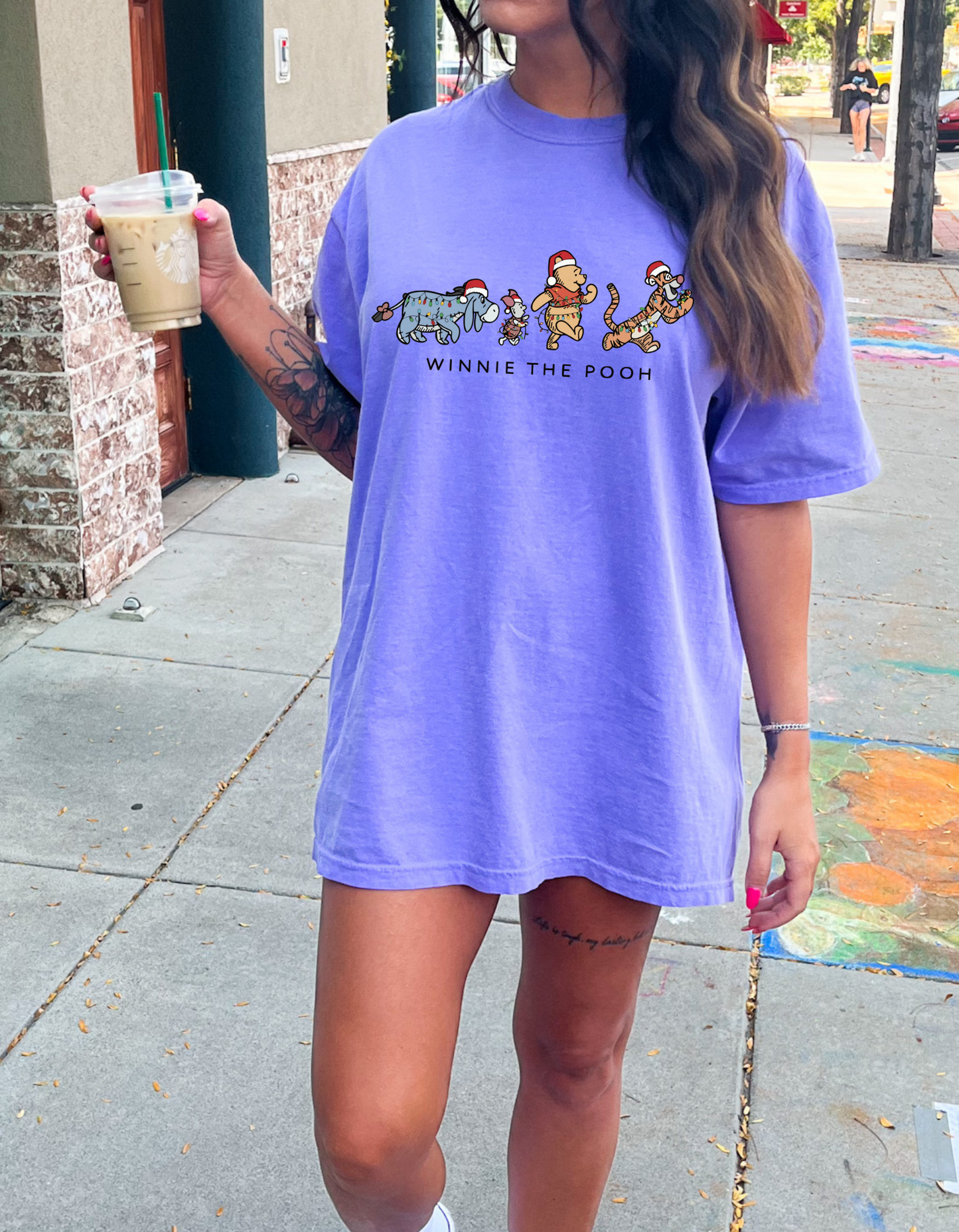 Christmas P00h graphic tee