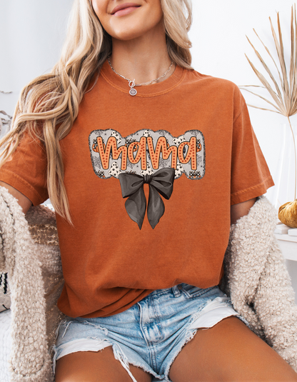 Coquette Halloween mama tee