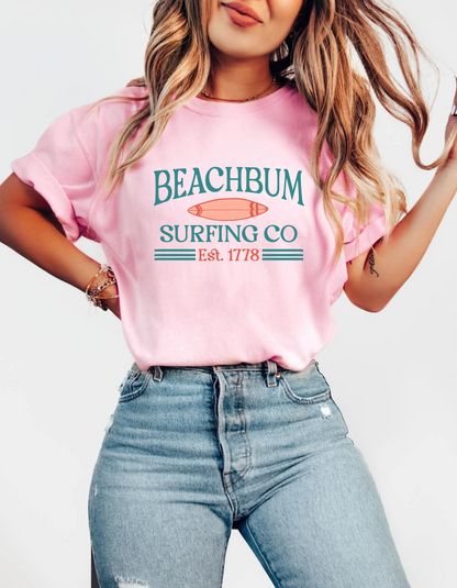 Beachbum Surfing CO Graphic Tshirt
