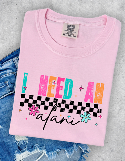 I need an Alani graphic tshirt