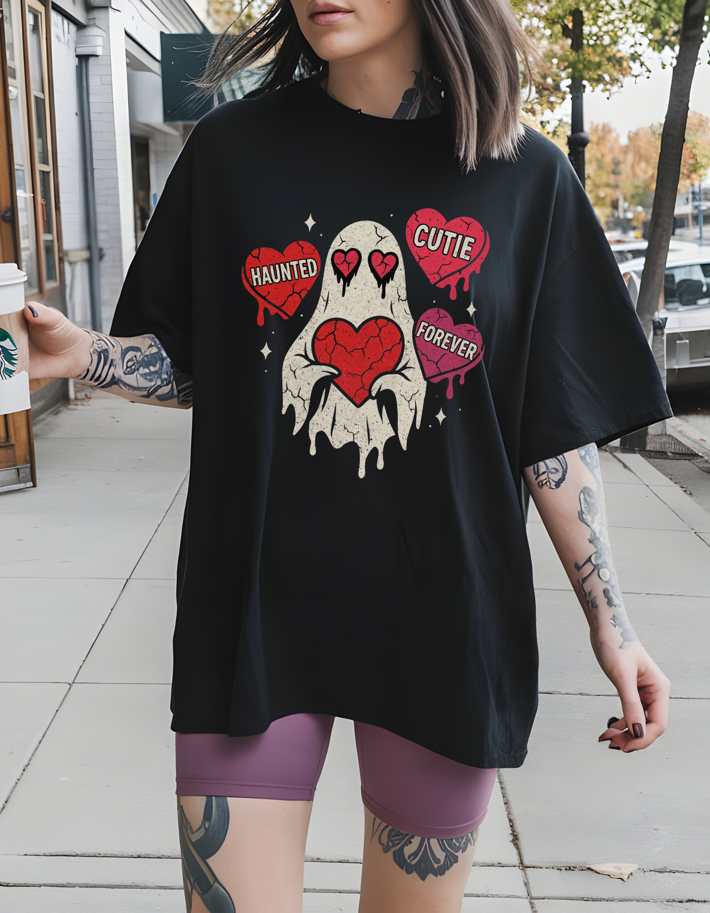Haunted Valentines Ghost Tee