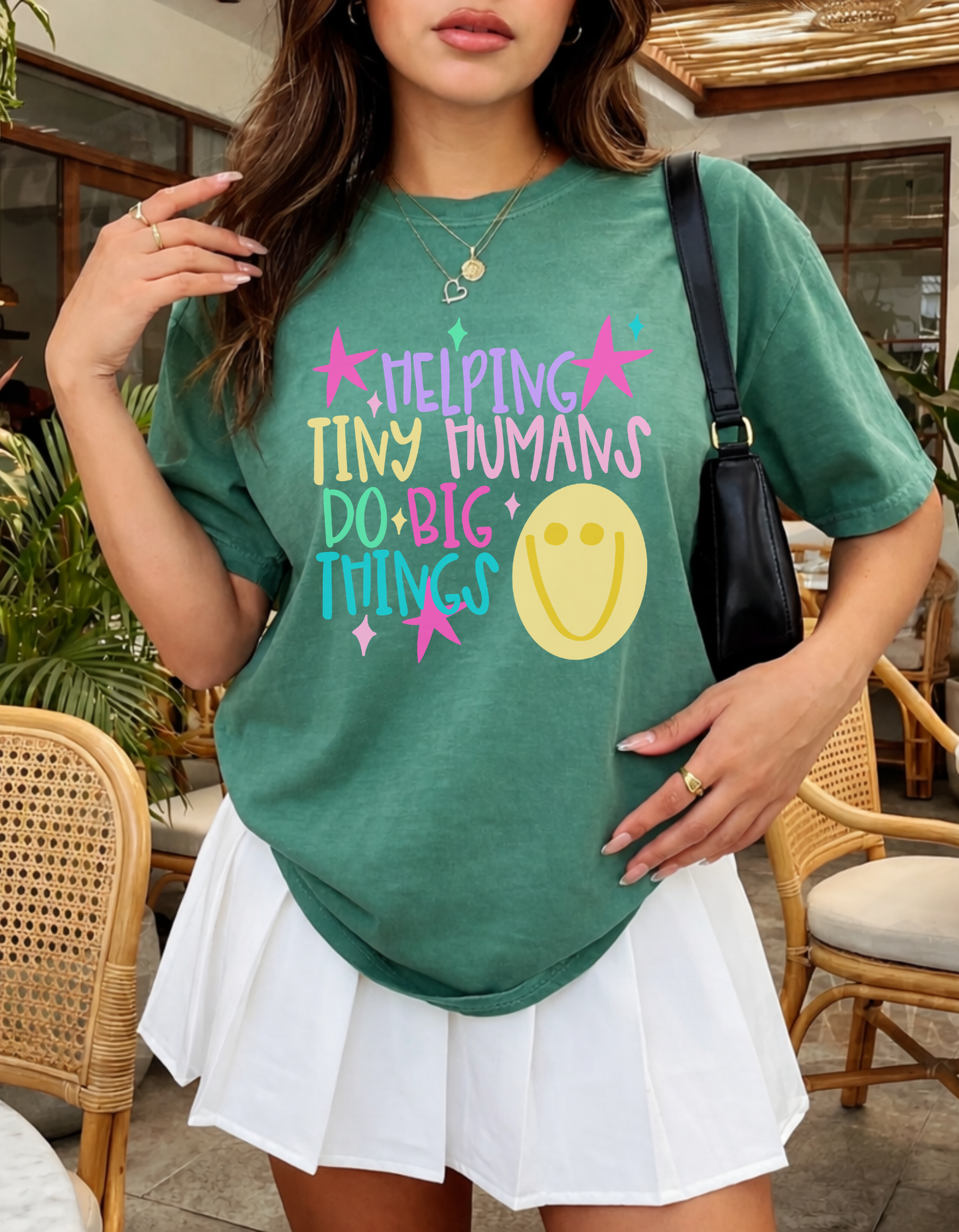 Helping tiny humans Graphic tee