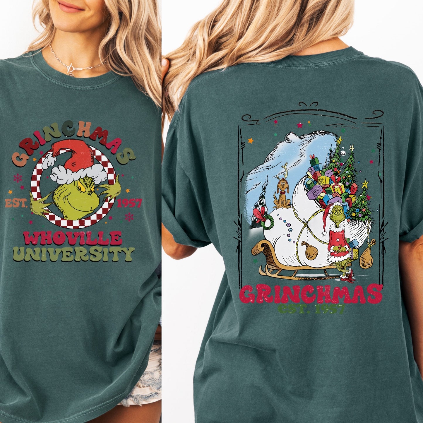 Grinchmas Whoville university tshirt