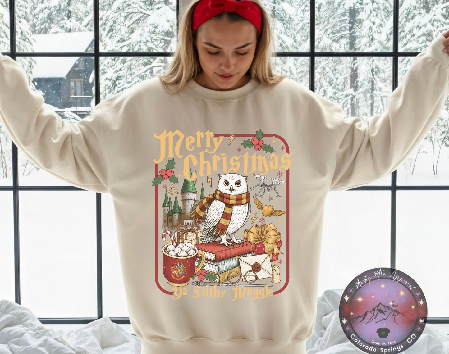 (PRE-ORDER) Merry Christmas Muggles Crewneck Sweater