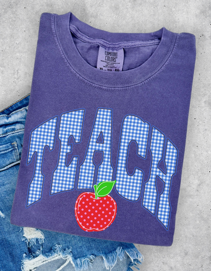 Gingham Teach Graphic Tee