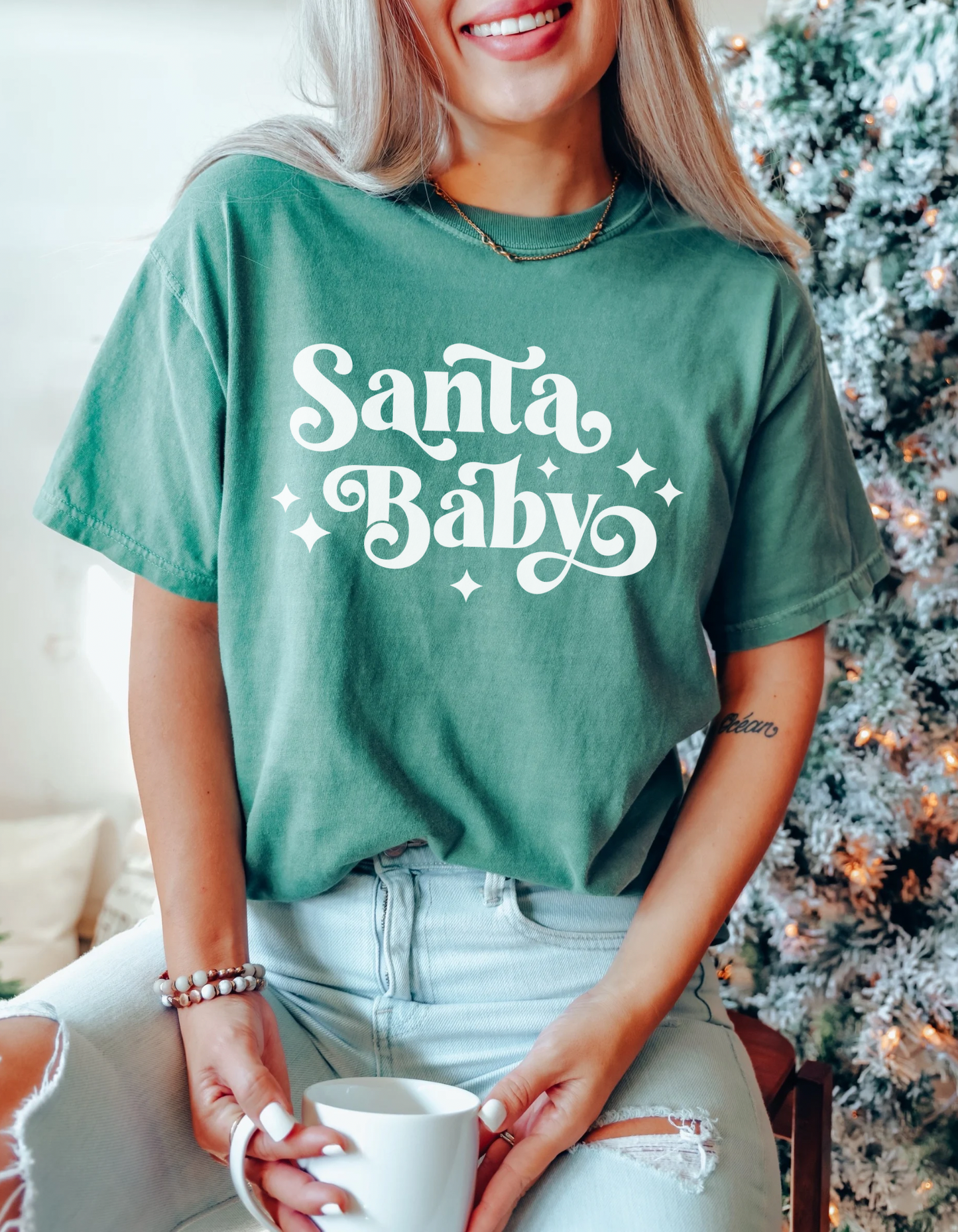 Santa baby tee