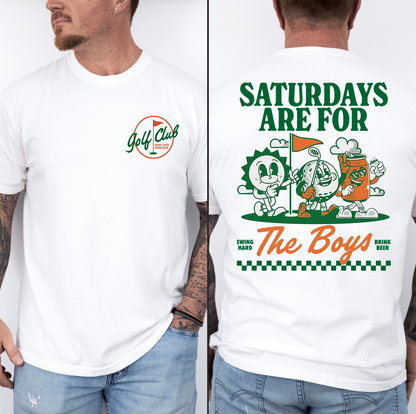 Saturdays are for the Boys Graphic Tee
