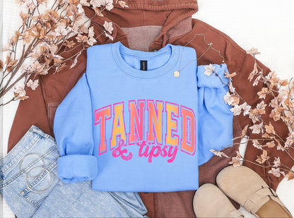 Tanned and Tipsy Crewneck Sweater
