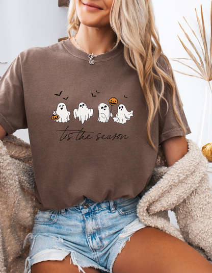 Ghosts Tis the Season graphic tshirt