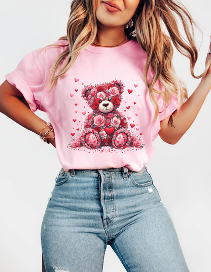 Valentines Bear Graphic Tshirt
