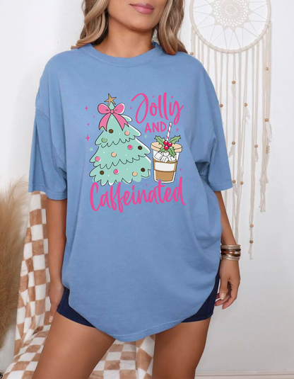 Jolly and caffeinated graphic tee