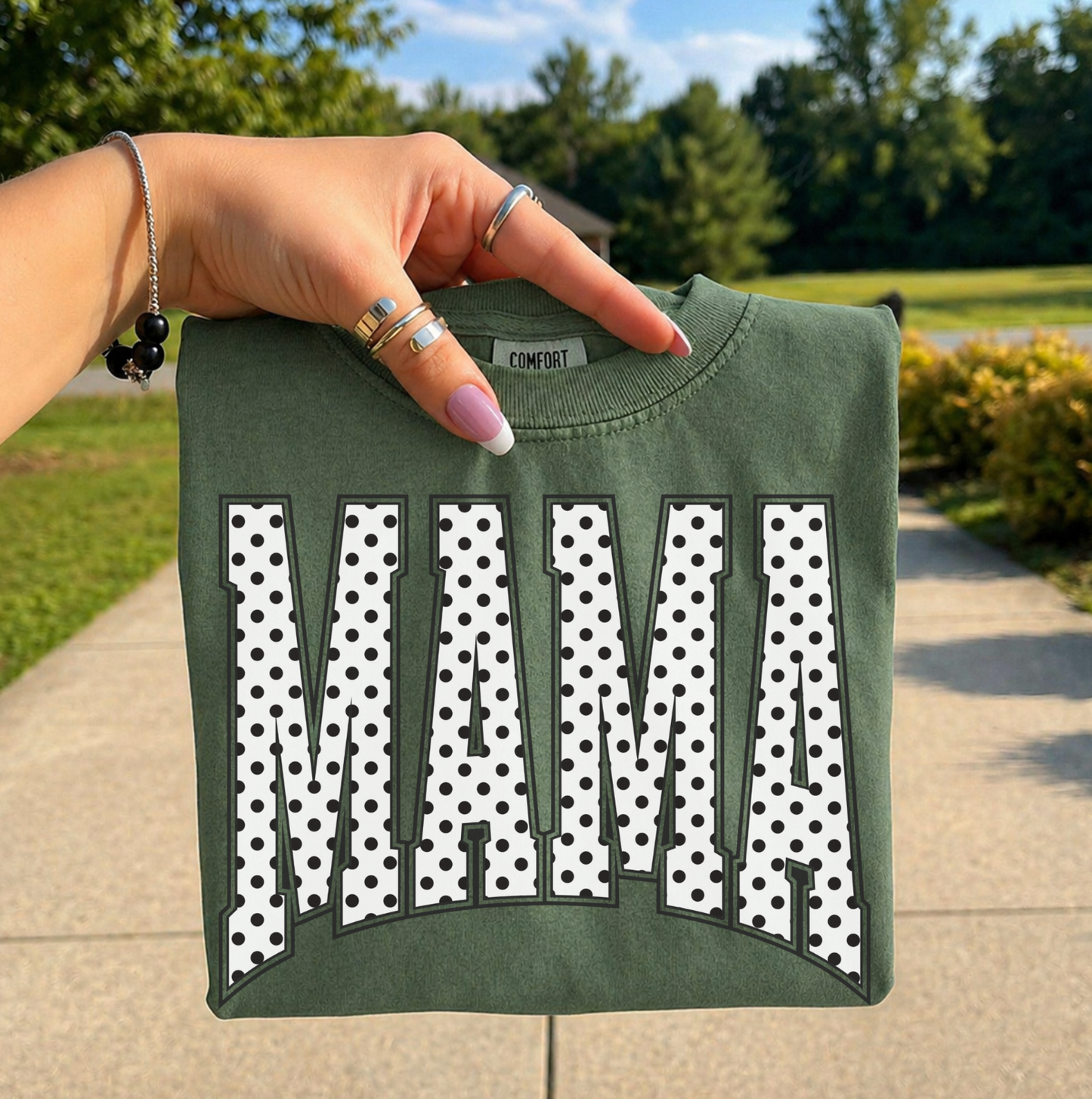 Polka dot Mama Tee