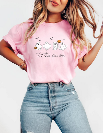 Ghosts Tis the Season graphic tshirt