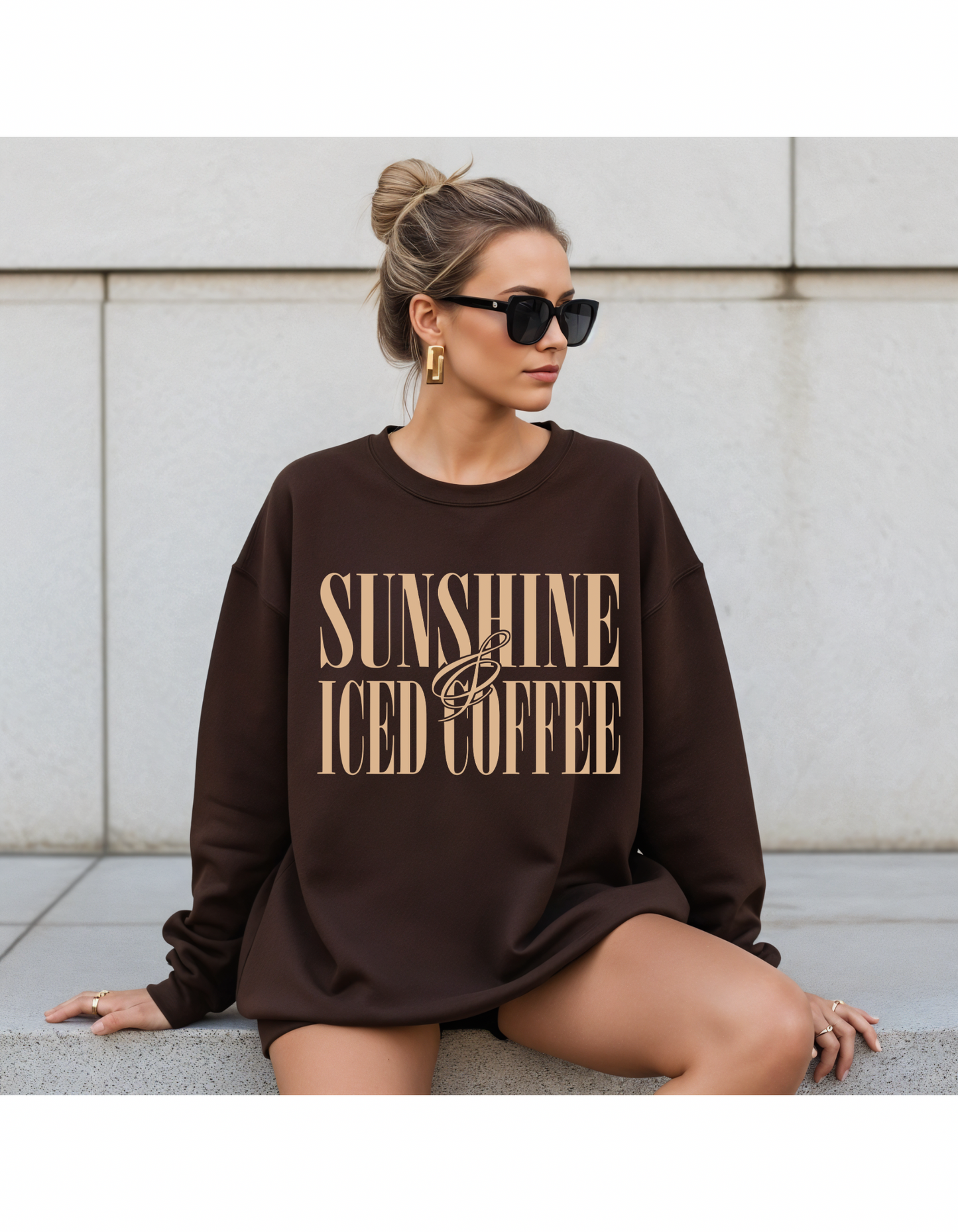 Sunshine & Iced Coffee Crewneck Sweater