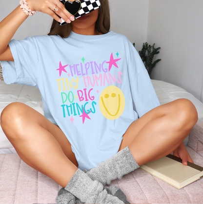 Helping tiny humans Graphic tee