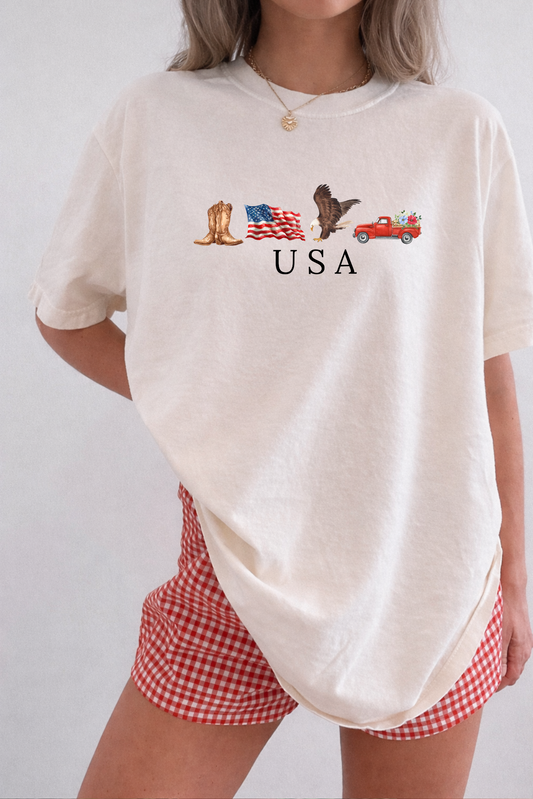 USA Icons Graphic Tee
