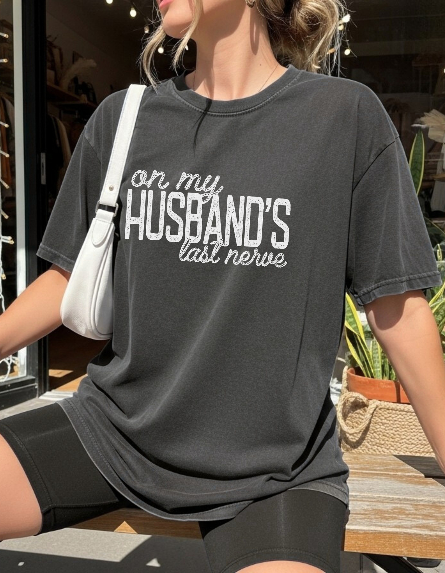 Husbands Last Nerve Graphic Tee