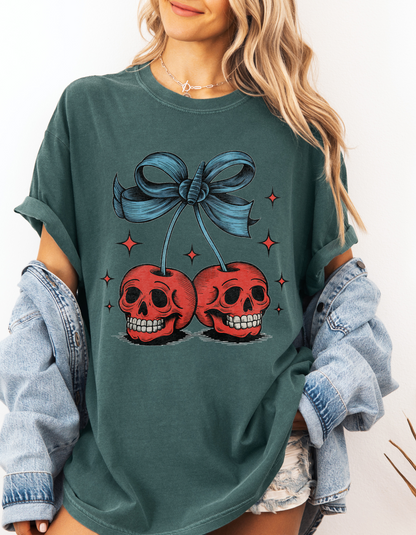 Skeleton cherries tshirt