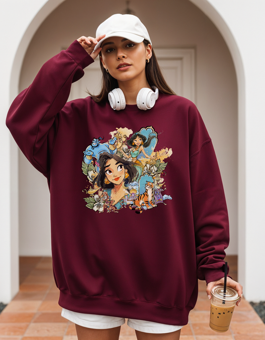 (Pre-order) Jasmine Collage Crewneck Sweater