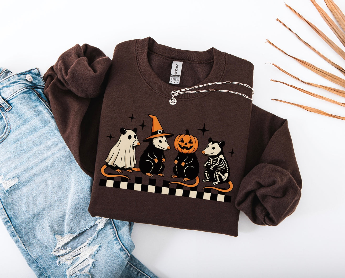Halloween Possums Crewneck Sweater