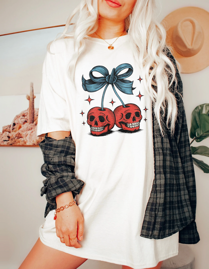 Skeleton cherries tshirt
