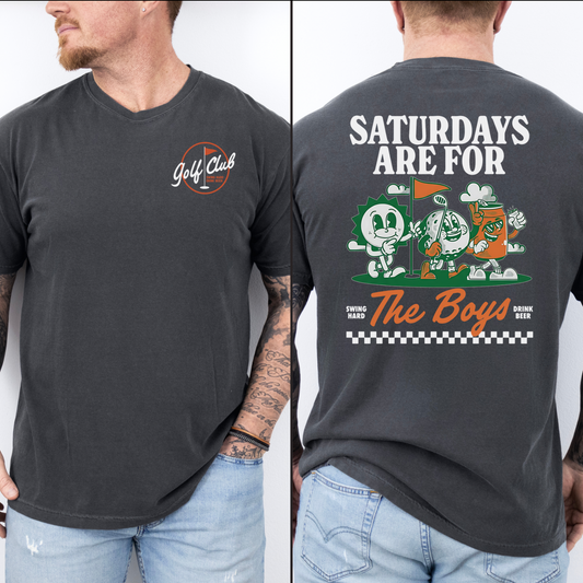 Saturdays are for the Boys Graphic Tee