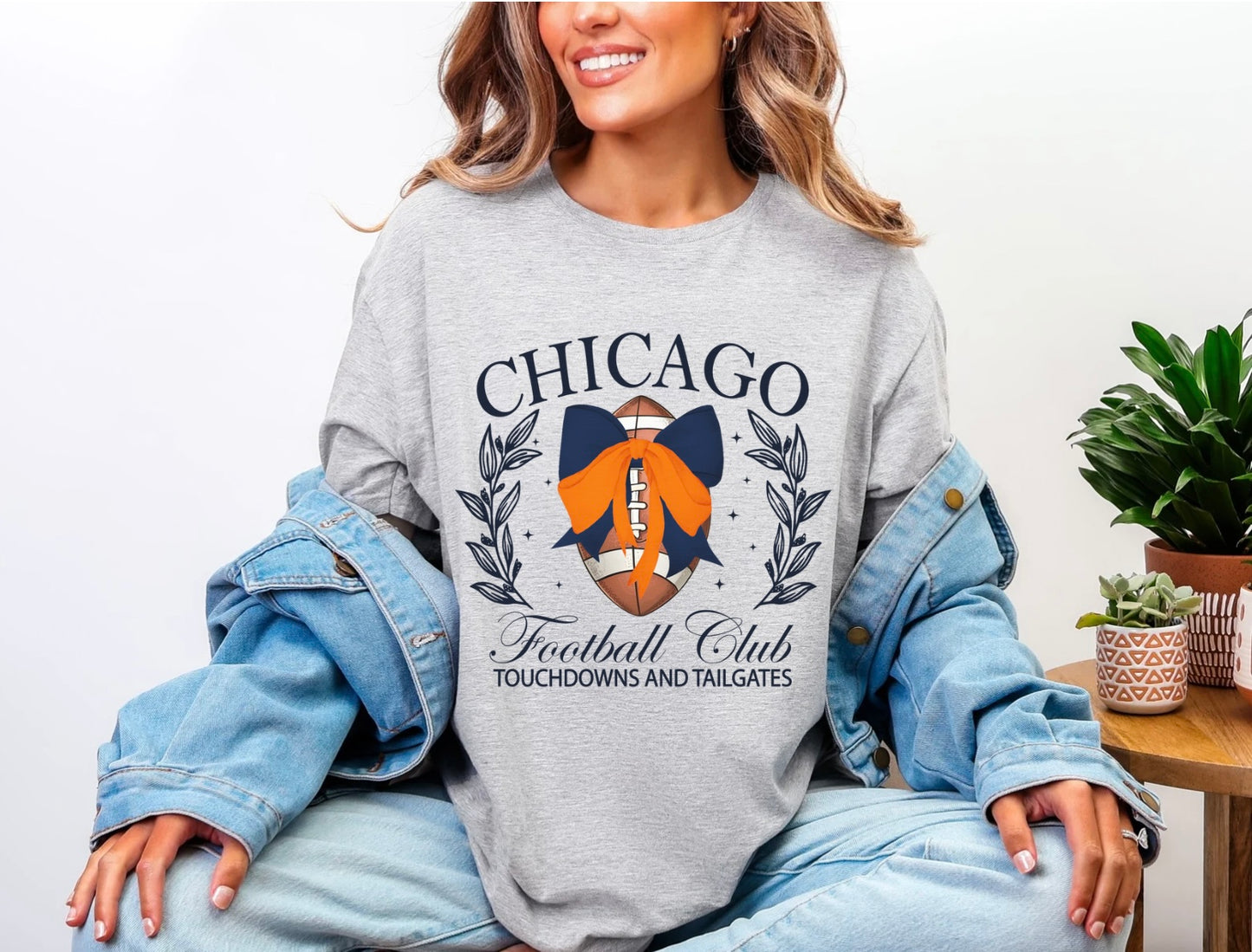 Football Teams Bow Graphic Tee