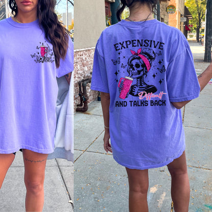 Difficult and talks back tee
