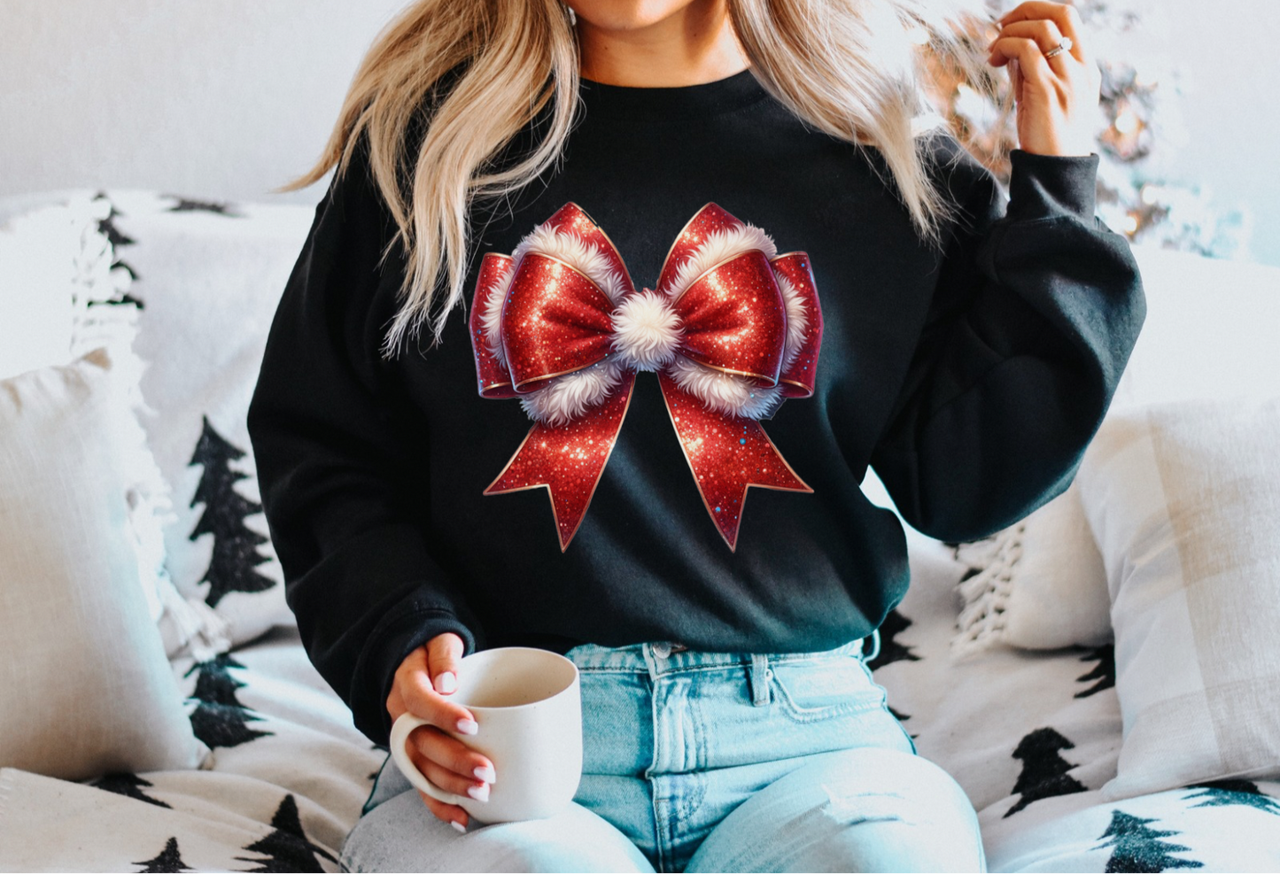 Santa coquette crewneck sweater (pre-order)