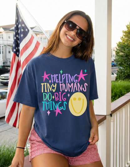 Helping tiny humans Graphic tee