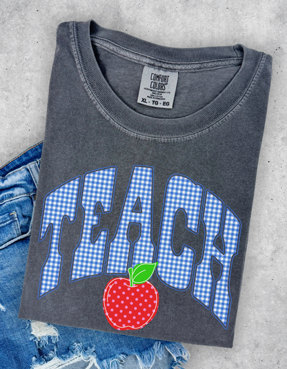 Gingham Teach Graphic Tee
