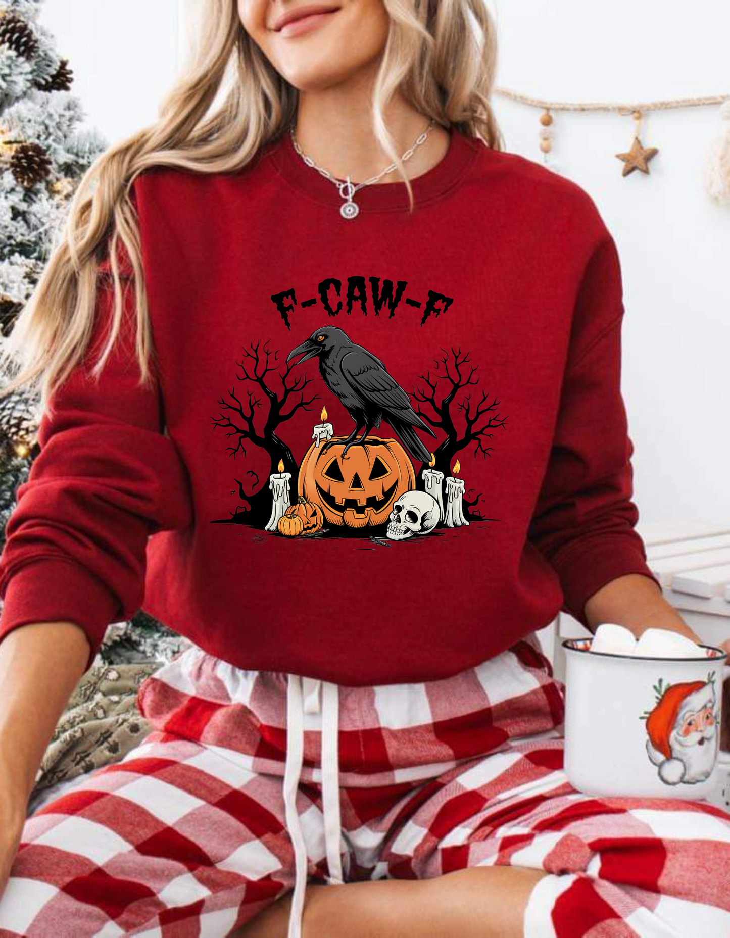 F Caw F Crewneck Sweater
