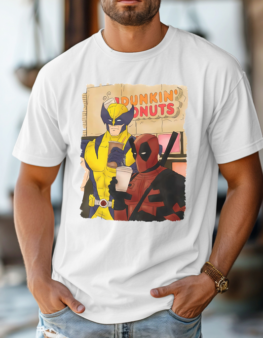 Deadpool x Wolverine Dunkin Tee