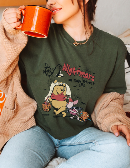 Vintage nightmare on main street Pooh tshirt