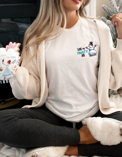Kiss My Frosty Ass Pocket Graphic Tshirt by