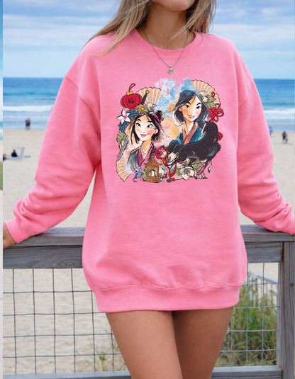 (Pre-order) Mulan collage Crewneck sweater