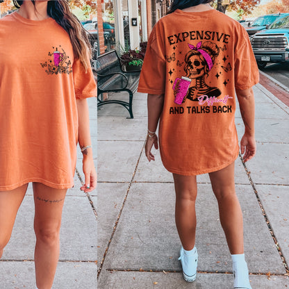 Difficult and talks back tee