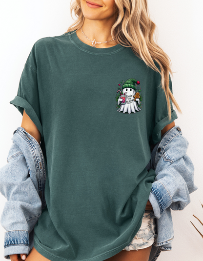 Christmas pocket ghost tee