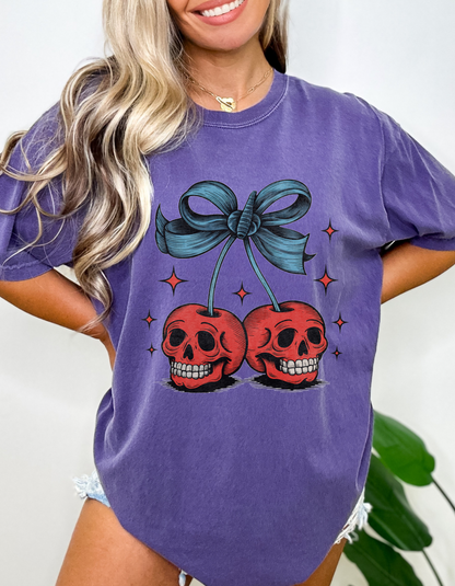 Skeleton cherries tshirt