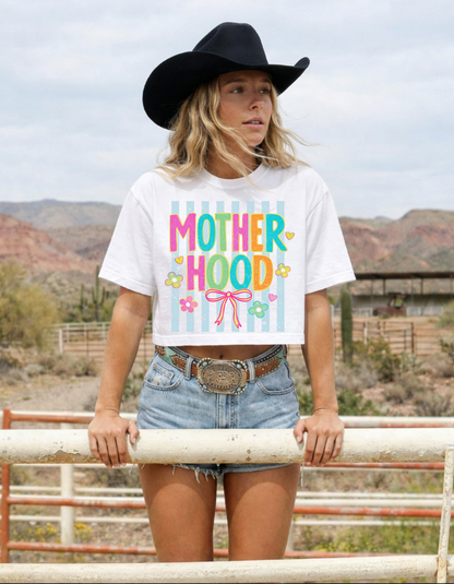 Preppy Motherhood Cropped Boxy Tee