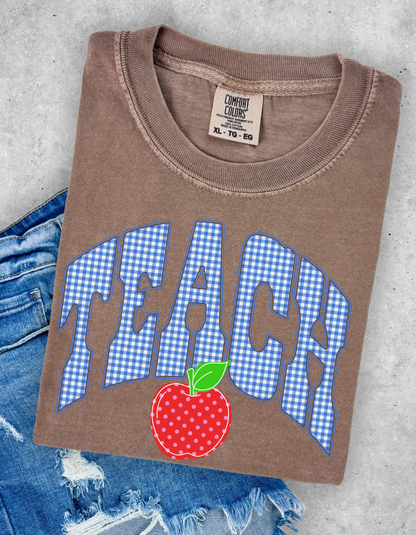 Gingham Teach Graphic Tee