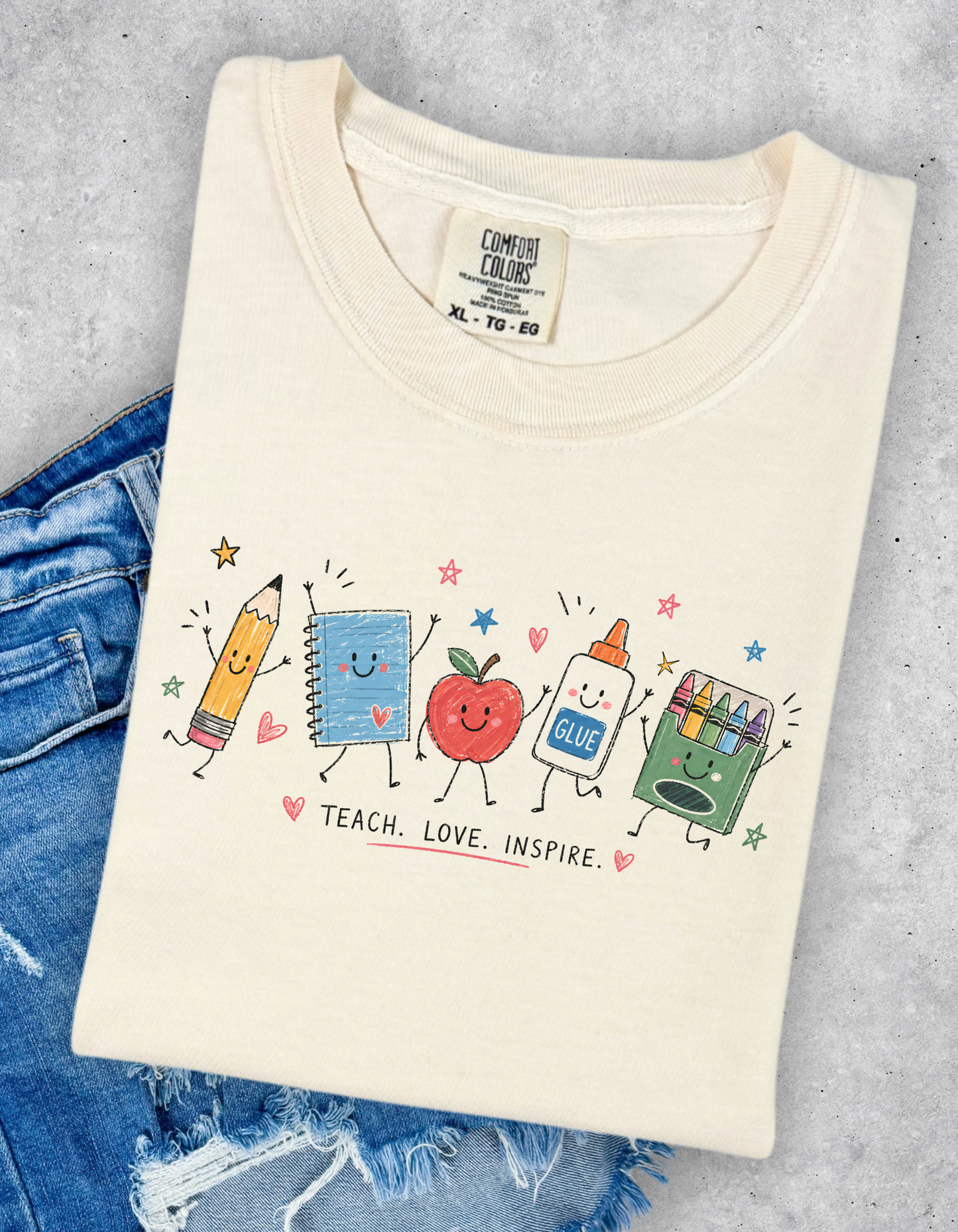 Teach. Love. Inspire. Graphic tee