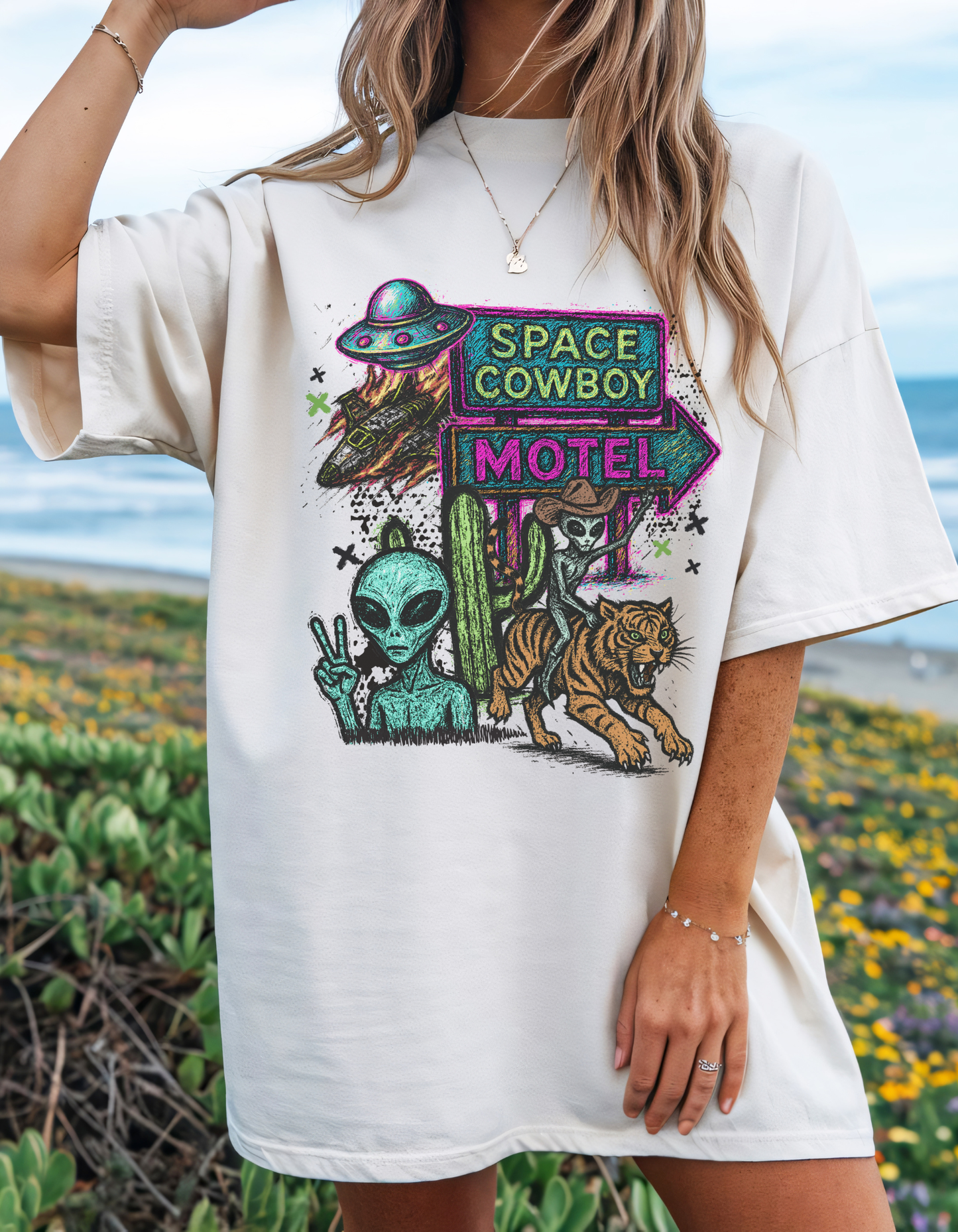 Space Cowboy Motel Graphic Tee