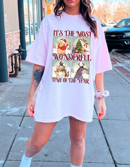 It’s the Most wonderful time of the year Christmas P00h Graphic Tee