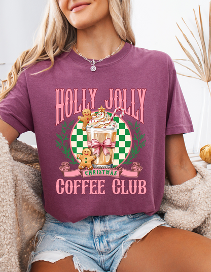 Holly Jolly Coffee Club Graphic Tee