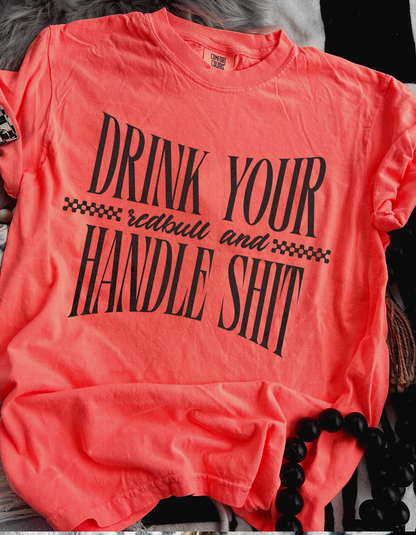 Drink Your Redbull Graphic Tshirt