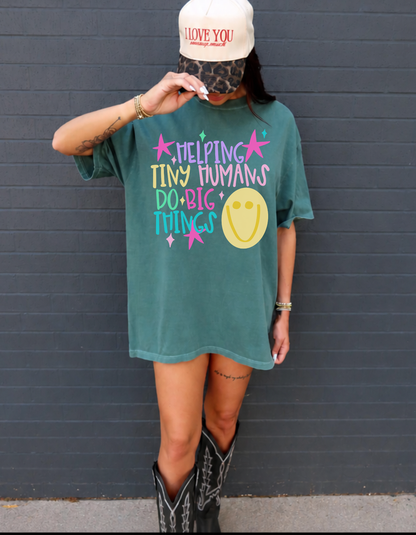 Helping tiny humans Graphic tee